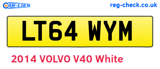 LT64WYM are the vehicle registration plates.