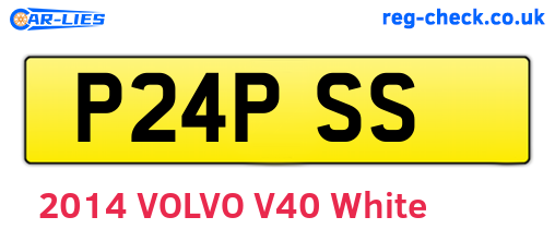 P24PSS are the vehicle registration plates.
