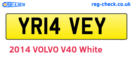 YR14VEY are the vehicle registration plates.
