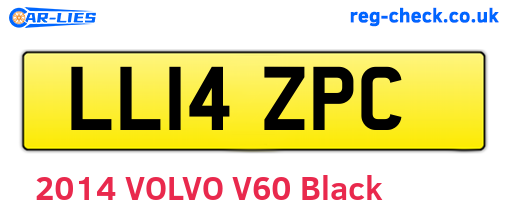 LL14ZPC are the vehicle registration plates.