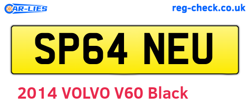 SP64NEU are the vehicle registration plates.