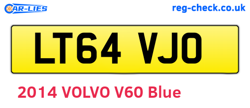 LT64VJO are the vehicle registration plates.