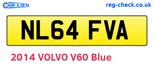 NL64FVA are the vehicle registration plates.