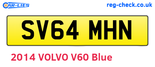 SV64MHN are the vehicle registration plates.