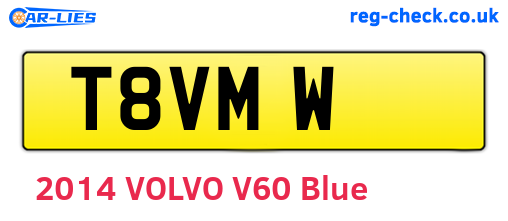 T8VMW are the vehicle registration plates.