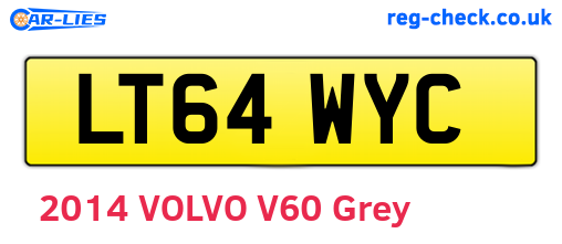LT64WYC are the vehicle registration plates.