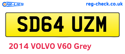 SD64UZM are the vehicle registration plates.