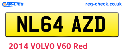 NL64AZD are the vehicle registration plates.