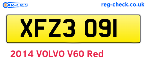 XFZ3091 are the vehicle registration plates.