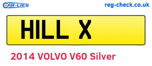 H1LLX are the vehicle registration plates.