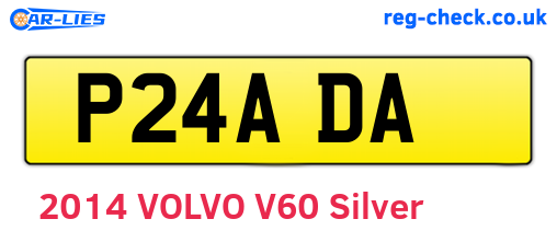 P24ADA are the vehicle registration plates.