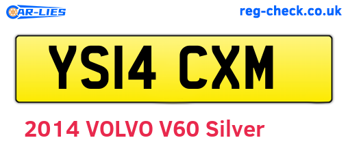 YS14CXM are the vehicle registration plates.