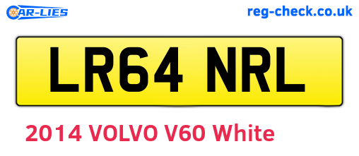 LR64NRL are the vehicle registration plates.