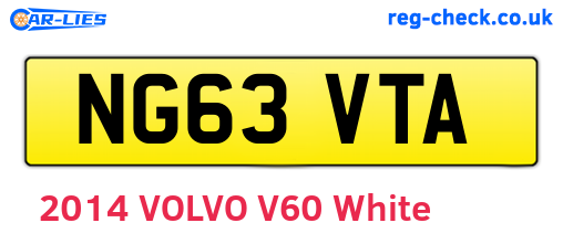 NG63VTA are the vehicle registration plates.