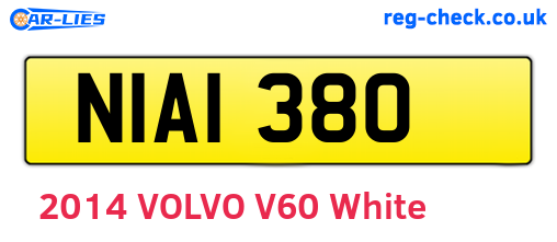 NIA1380 are the vehicle registration plates.