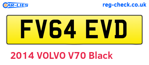 FV64EVD are the vehicle registration plates.