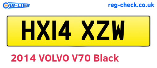HX14XZW are the vehicle registration plates.