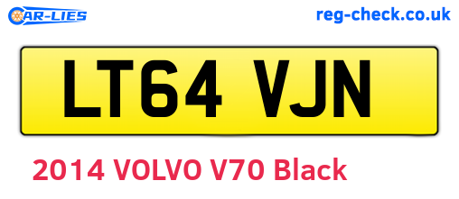 LT64VJN are the vehicle registration plates.