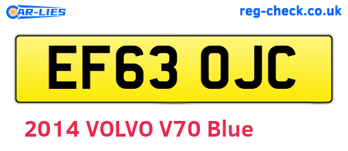 EF63OJC are the vehicle registration plates.