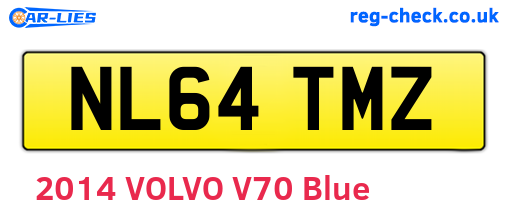 NL64TMZ are the vehicle registration plates.