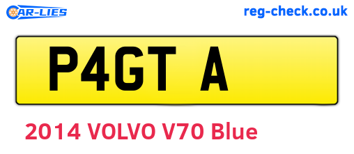 P4GTA are the vehicle registration plates.