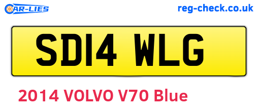 SD14WLG are the vehicle registration plates.