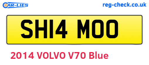 SH14MOO are the vehicle registration plates.