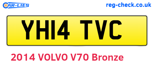 YH14TVC are the vehicle registration plates.