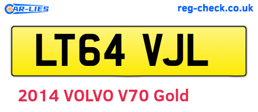 LT64VJL are the vehicle registration plates.