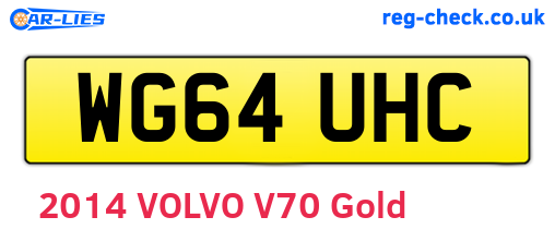 WG64UHC are the vehicle registration plates.