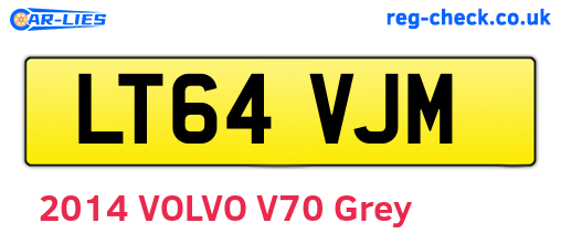 LT64VJM are the vehicle registration plates.