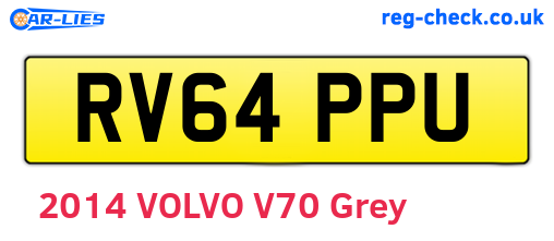 RV64PPU are the vehicle registration plates.