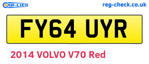 FY64UYR are the vehicle registration plates.