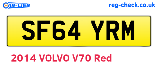 SF64YRM are the vehicle registration plates.