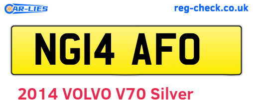 NG14AFO are the vehicle registration plates.