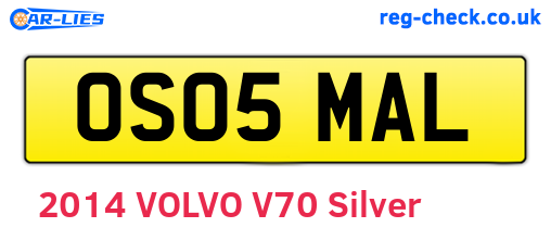 OS05MAL are the vehicle registration plates.