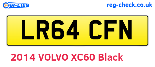 LR64CFN are the vehicle registration plates.