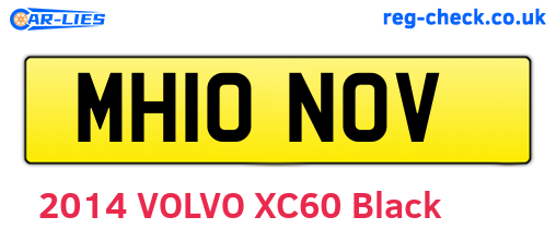 MH10NOV are the vehicle registration plates.
