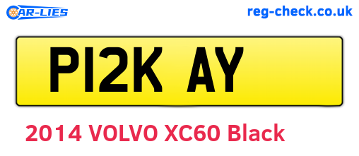 P12KAY are the vehicle registration plates.