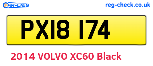 PXI8174 are the vehicle registration plates.