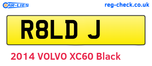 R8LDJ are the vehicle registration plates.