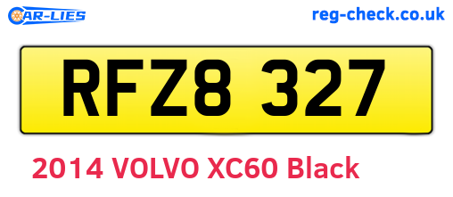 RFZ8327 are the vehicle registration plates.