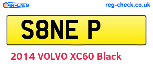 S8NEP are the vehicle registration plates.
