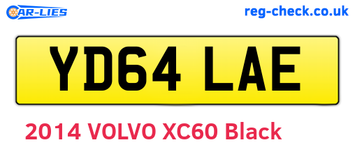 YD64LAE are the vehicle registration plates.