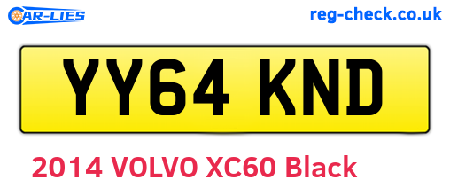 YY64KND are the vehicle registration plates.