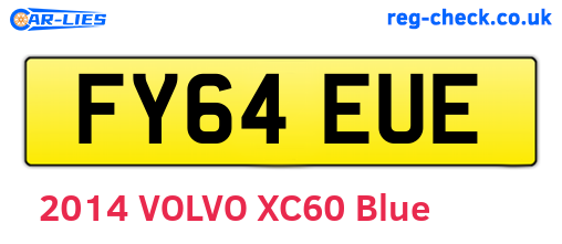 FY64EUE are the vehicle registration plates.