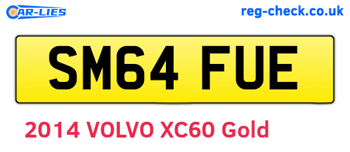 SM64FUE are the vehicle registration plates.