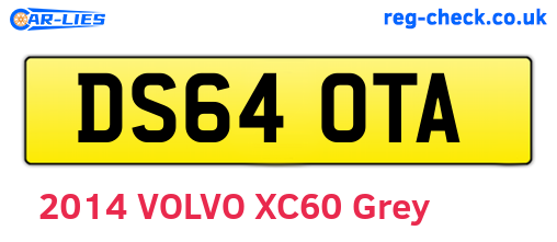 DS64OTA are the vehicle registration plates.