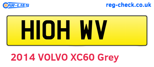 H10HWV are the vehicle registration plates.