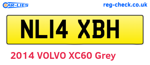 NL14XBH are the vehicle registration plates.
